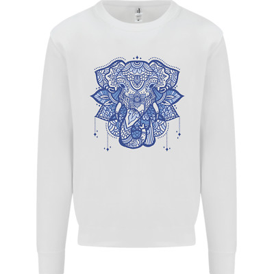 Mandala Art Elephant Kinder Sweatshirt Pullover