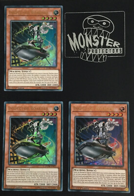 3X YUGIOH INSPECTOR BOARDER ULTRA RARE DUDE-EN031 1ST EDITION PLAYSET