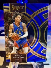 2023-24 Julian Strawther Panini Select Premier Rookie Card #101 Denver Nuggets. rookie card picture