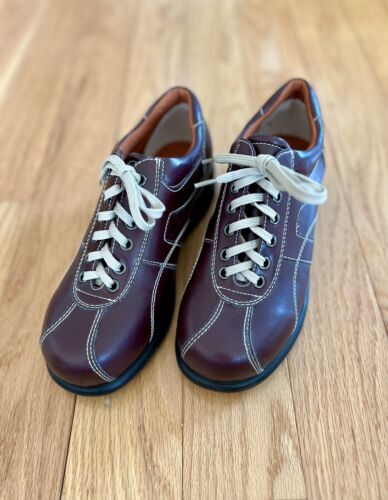 Vintage schlammbraune Schnürschuhe Y2K Damenschuhe Größe 8,5M in sehr gutem Zustand - Bild 10 von 10
