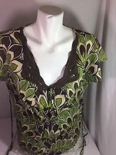 Apt .9 Women Multiple Colored Blouse For Laurel Size 1X Made In China Bin69#37