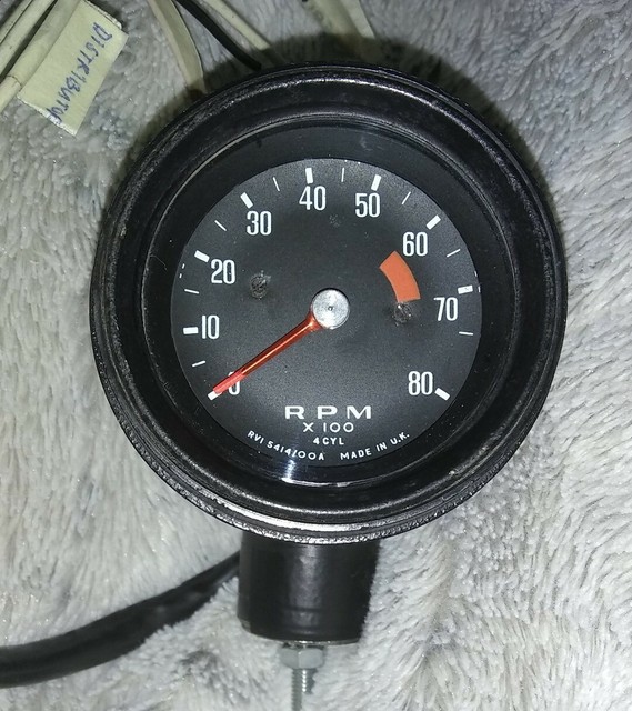 Smiths Slimline Pod Rev Counter Tachometer VOLVO 123 GT Mini Cooper