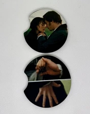 Pride & Prejudice 2pcs Car Coasters - 2.75”