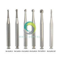 Wave Dental Surgical Carbide Burs Latch Round RA SURG 2 4 5 6 8 557 Slow Speed