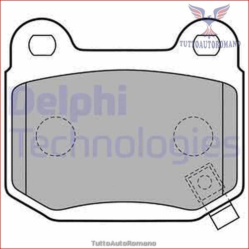 LP1839 Kit pastiglie pattini freno Delphi Posteriore per MITSUBISHI LANCER VII