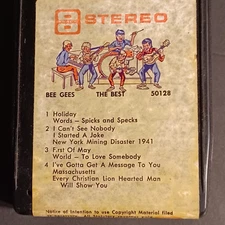 Best of BEE GEES  8 Track Tape  50128