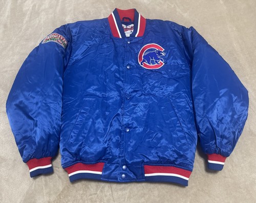 Chicago Cubs Vintage Starter Authentic Youth Jacket L Satin Diamond Collection - Picture 3 of 16