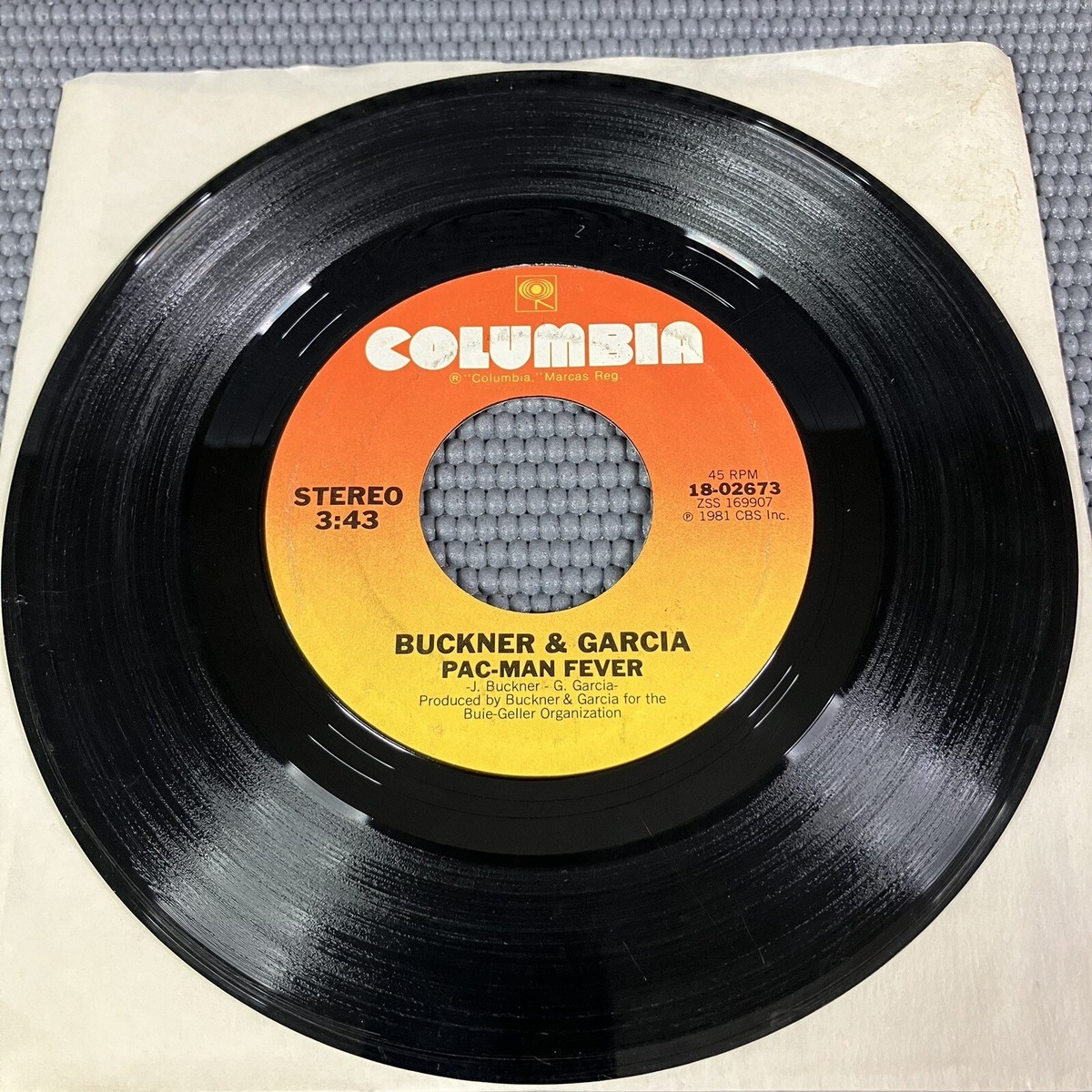 Buckner & Garcia Pac-Man Fever / Instrumental Vinyl 45 Columbia