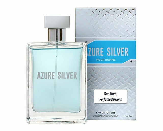 AZURE SILVER Men's Cologne 3.4 Oz EDT Parfum Impression eBay