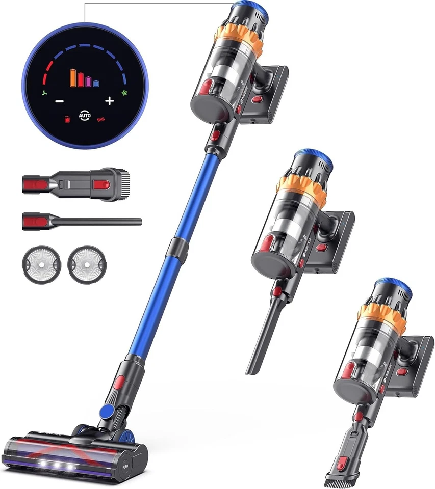 Staubsauger Kabellos Akku 550W mit Smart Display mit Automatikmodus Bürste B794 - Bild 1 von 4
