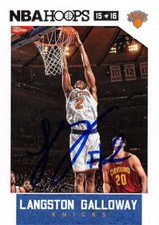 Langston Galloway autographed Basketball Card (Knicks) 2015 Panini Hoops #4
