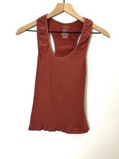 Intimately Free People Racerback Seamless Tank Top Size M/L Red Orange Stretch