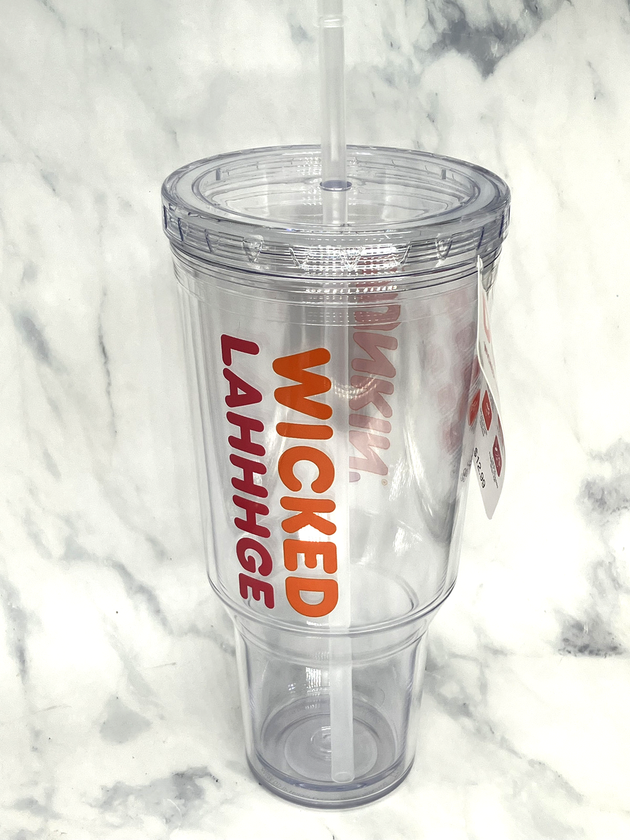 Dunkin' 2024 Wicked Lahhhge Acrylic Travel Tumbler 40oz **FREE
