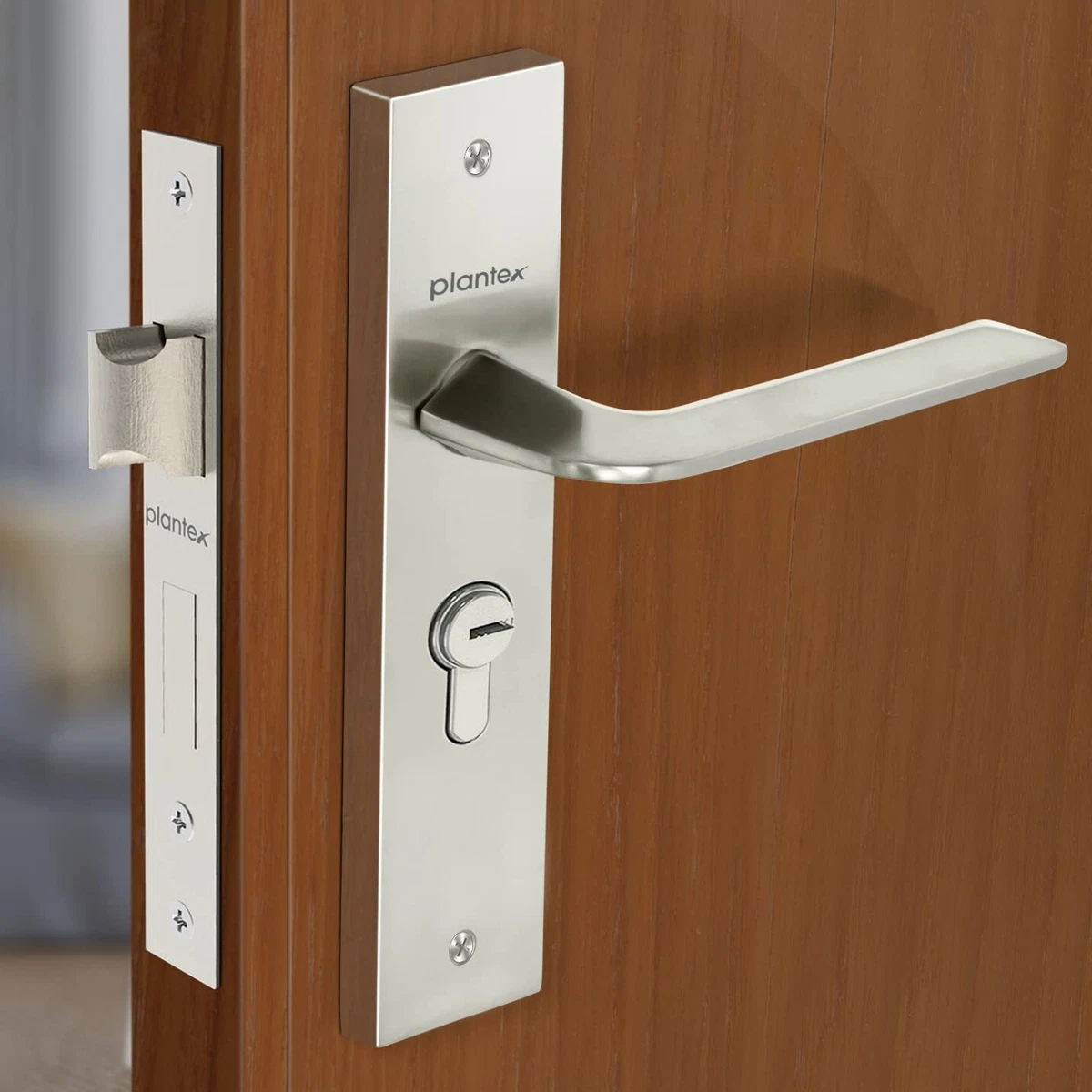 Brass Zink Alloy Main Door Lock Set with 3 Keys Mortise door lock for Home P7