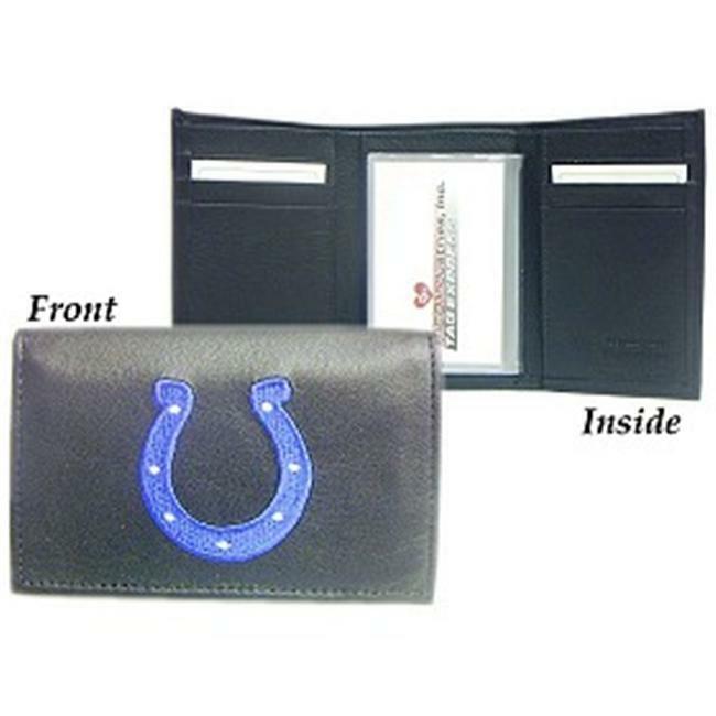 Indianapolis Colts Wallet Trifold Leather Embroid… - image 1