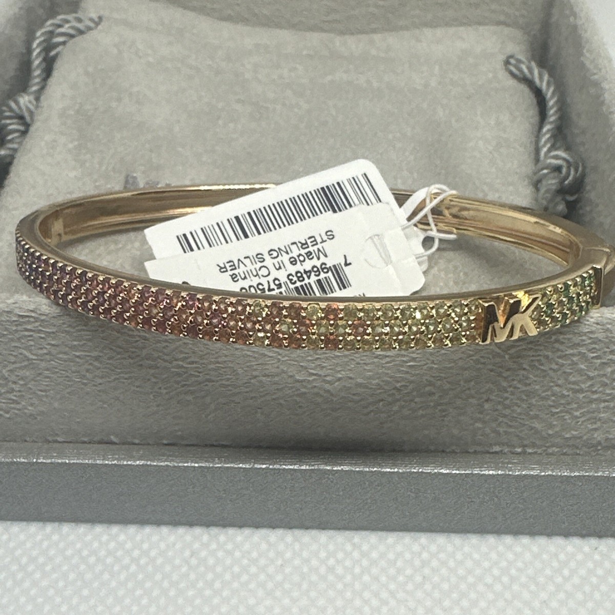 おしゃれ★michael kors CUSTOM KORS BRILLIANCE ブレスレット NEW Michael Kors Brilliance Bangle Ster. Silver Bracelet