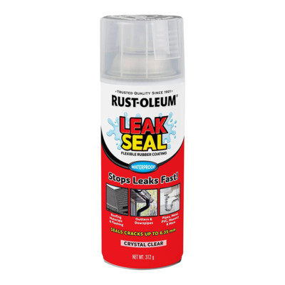 Rustoleum Leak Seal Crystal Clear 312g Flexible Rubber Coating