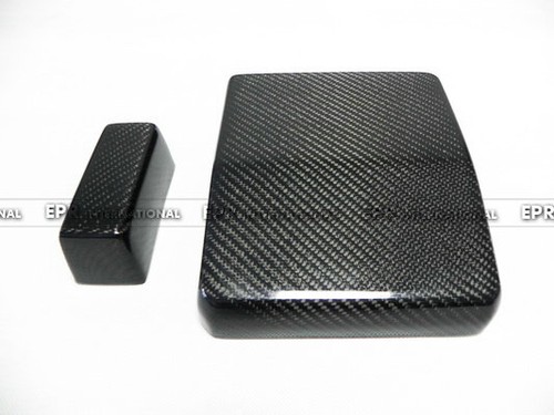 For Mitsubishi EVO 10 X Carbon Fiber Fuse Box Cap Interior Trim cover 2pcs