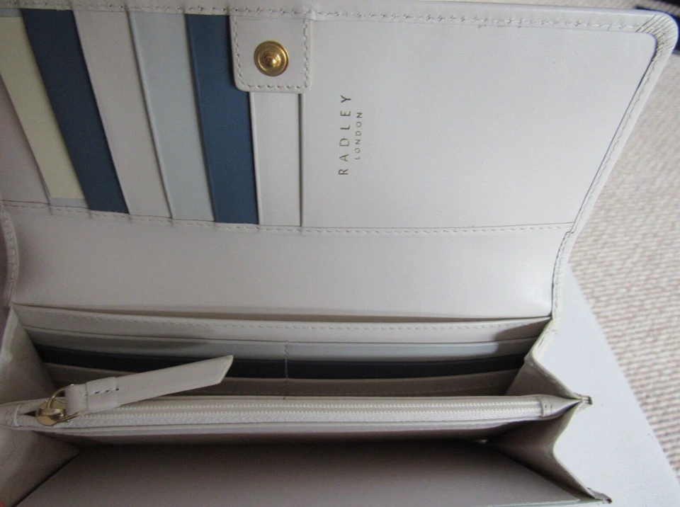 Cartera sin asas Radley London JOY OF CLOTHES grande natural nueva con etiquetas $118 Foto 4 de 4