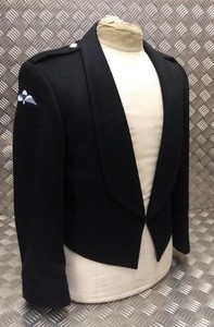 Ex Militare Inglese Problema Nero Disastro Giacca Abito Con Stemma Bottoni Ebay