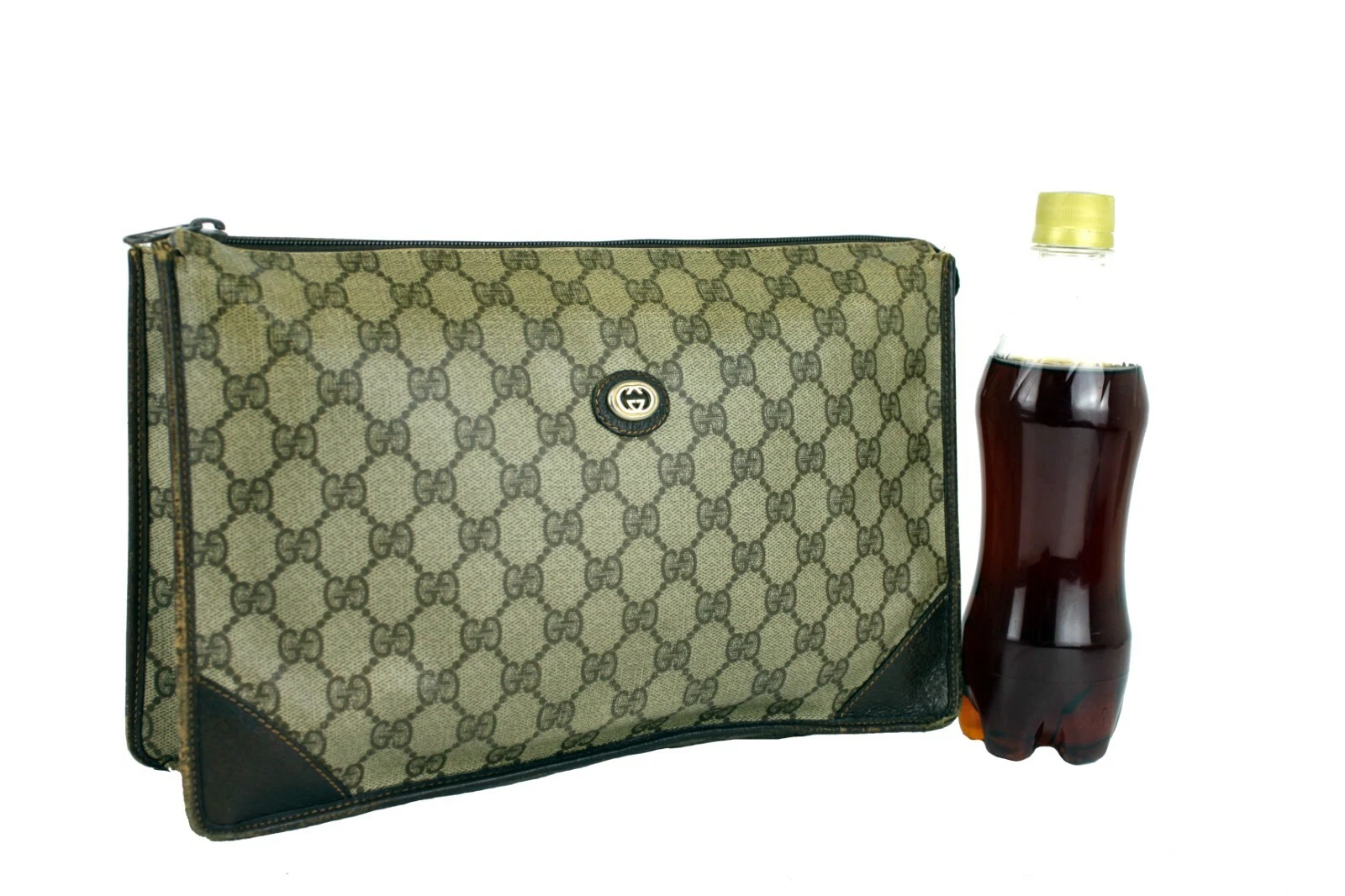 Sac à main GUCCI GG monogramme toile et cuir accessoires sac à main d'occasion Italie