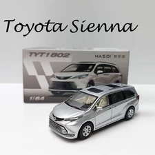 1:64 Scale Silver Toyota Sienna MPV - Masdi Sports Model Diecast Collectible