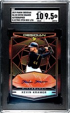 2019 Panini Obsidian Kevin Kramer ELECTRIC ETCH RED /25 SGC 9.5 w/10 AUTO (1/25)