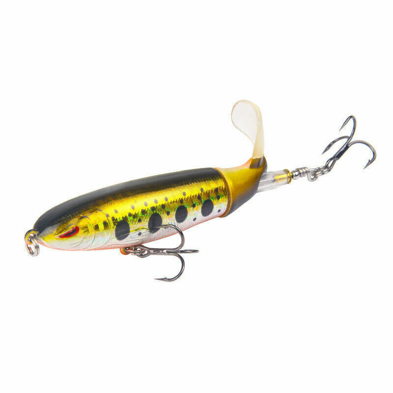 Whopper Plopper Topwater Lures 10-Pack, Floating Propeller Tail Bass Lures - Image 11