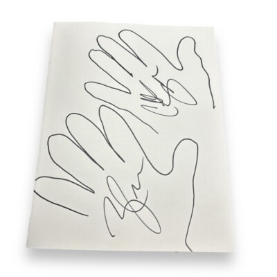 Swon Brothers Autograph 9x12  Hand Tracing! Country Singing Duo from The Voice!