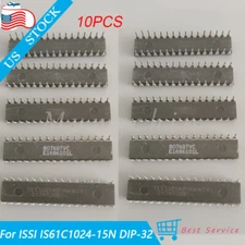 10PCS IS61C1024-15N IS61C1024 128K x 8 HIGH-SPEED CMOS STATIC RAM DIP-32 32Pins