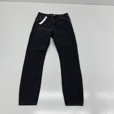 Asos Black Ridley Skinny Jeans Womens Size 26/28 Petite NEW | eBay UK