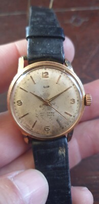 Montre Mécanique Vintage LIP Homme - Fonctionne, Couleur Grise, Occasion