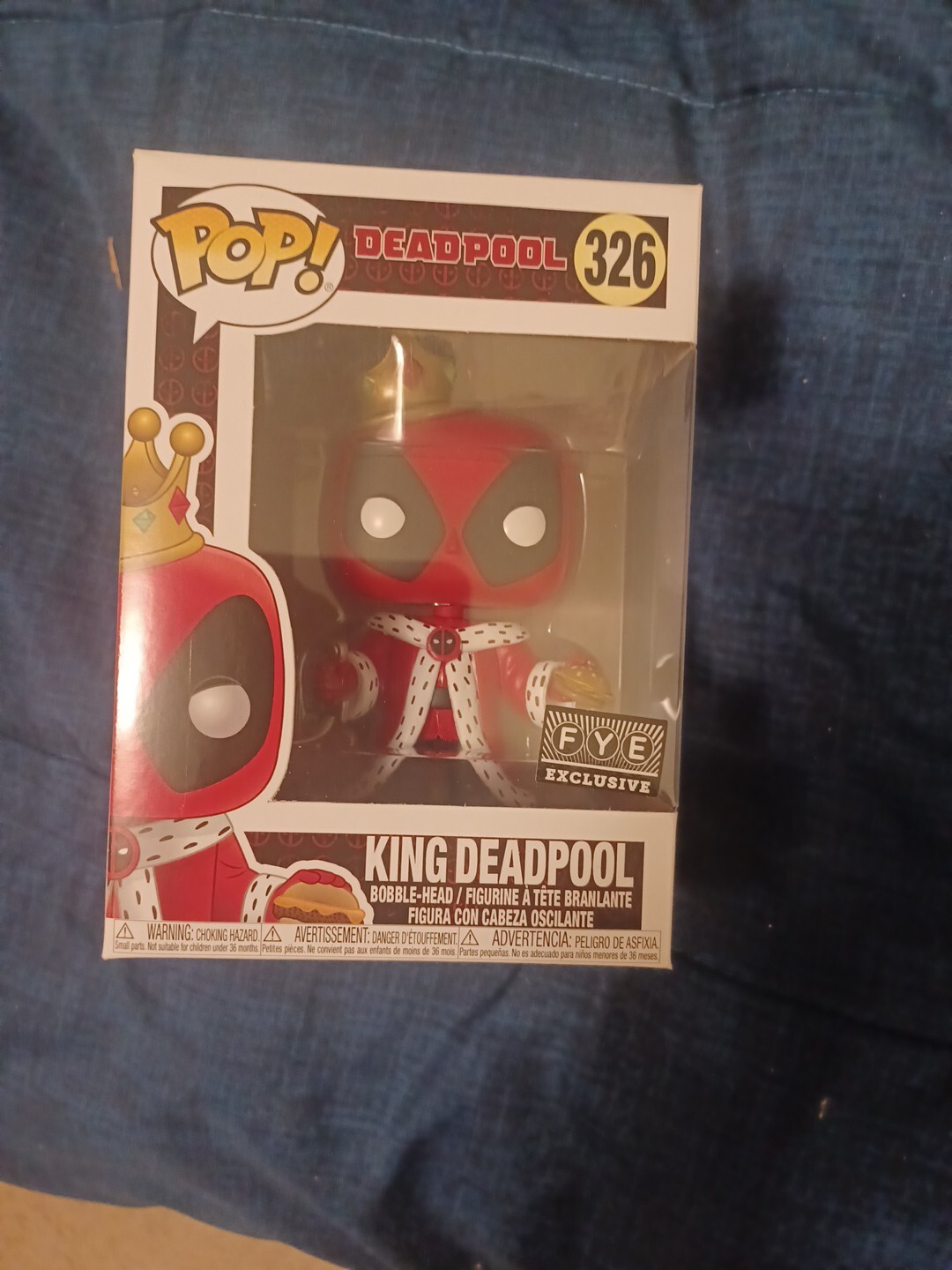 Funko Pop! Vinilo: Marvel - King Deadpool - Para Tu Entretenimiento (Fye)...