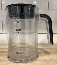 Ninja Over Ice Cream Maker Fill Carafe Pitcher Top Clear Black NC300