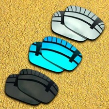 3 Pairs Lenses Replacement for-Oakley Fuel Cell Polarized-Black Silver Blue