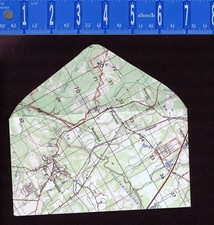 Envelope Made from an Army Aviation Map