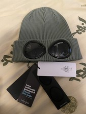 Image of C.P. COMPANY LENS GOGGLE BEANIE High Quality Knit CapCotton Hat - Green