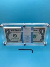 Acrylic Display Case for 100 Bills – Rounded Corners – US Paper Money BEP Case