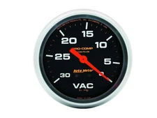 Autometer 5484 Pro-Comp Vacuum Gauge, 2-5/8", 30" Hg, Liquid Filled Mech