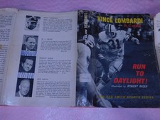 RUN TO DAYLIGHT by VINCE LOMBARDI & W.C. Heinz cop 1963 Prentice-Hall Inc. illus