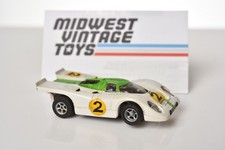 Aurora AFX Slot Car Gulf 2 Porsche 917 Green White - rounded headlights A