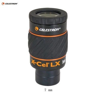 Celestron X-CEL LX 7mm Eyepiece 60 Degree Wide Angle Telescope Eyepiece 1.25 ''