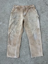Vintage Carhartt Double Knee Pants Made In USA 34x30 32x27.5 