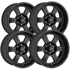 (Set of 4) Pro Comp PA89 Kore 17x8 6x5.5" +0mm Flat Black Wheels Rims 17" Inch