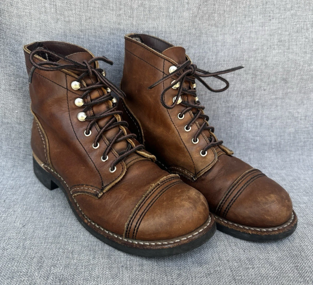 Red Wing Iron Ranger Workwear Brown Boots for Men for sale 