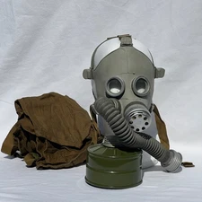 Collector's Russian Children's PDF Gray Gas Mask Size 1 with Bag & Filter NOS