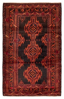 Vintage Traditional Hand-Knotted Area Rug 4'3'' x 6'9'' Oriental Wool Carpet
