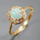 Handmade Natural Opal Ring 925 Sterling Silver Size 8 /R472664