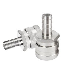 2 Pack 1/2 Barb Female Stainless Steel Quick Disconnect Home Brew Fitting