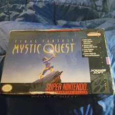 Final Fantasy: Mystic Quest Super Nintendo SNES  CIB Box Reg Card manual map